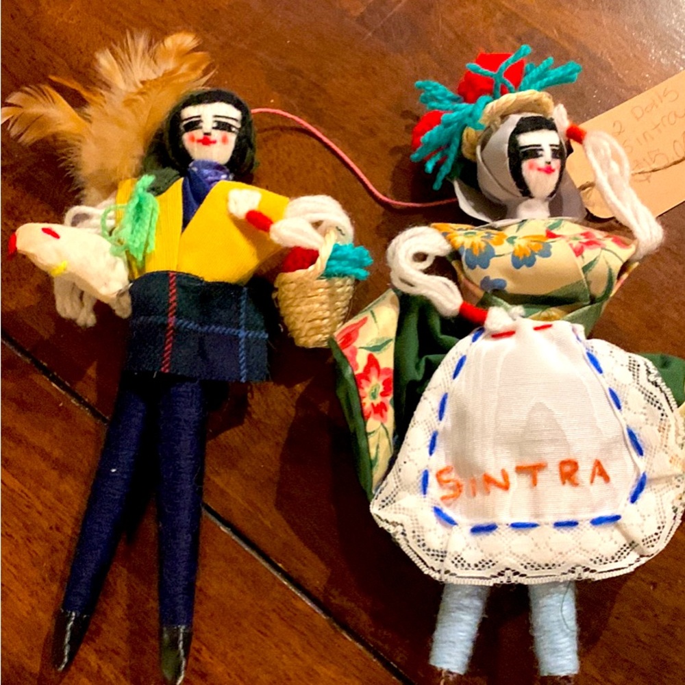 VINTAGE SINTRA COLLECTABLE DOLLS PORTUGAL MALE AND FEMALE 10”